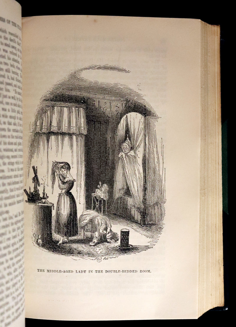 1904 Sangorski & Sutcliffe binding - Dickens' Posthumous Papers of the Pickwick Club.