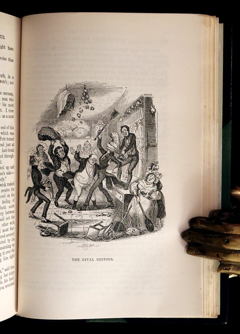 1904 Sangorski & Sutcliffe binding - Dickens' Posthumous Papers of the Pickwick Club.