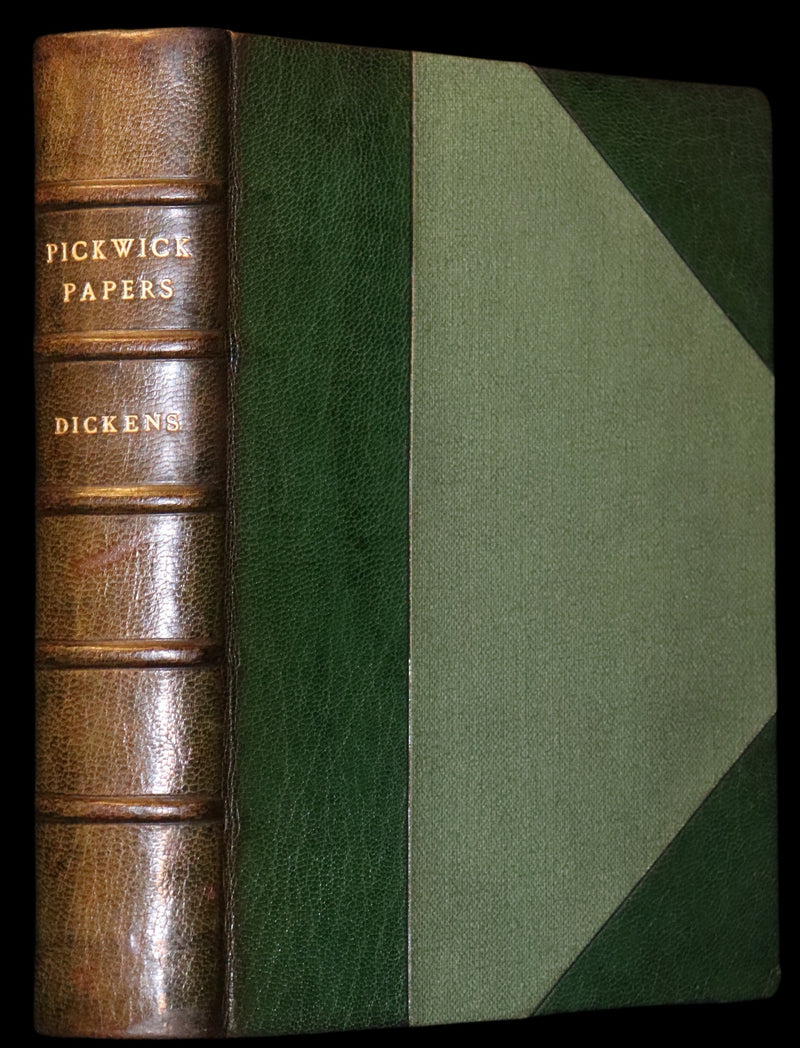 1904 Sangorski & Sutcliffe binding - Dickens' Posthumous Papers of the Pickwick Club.