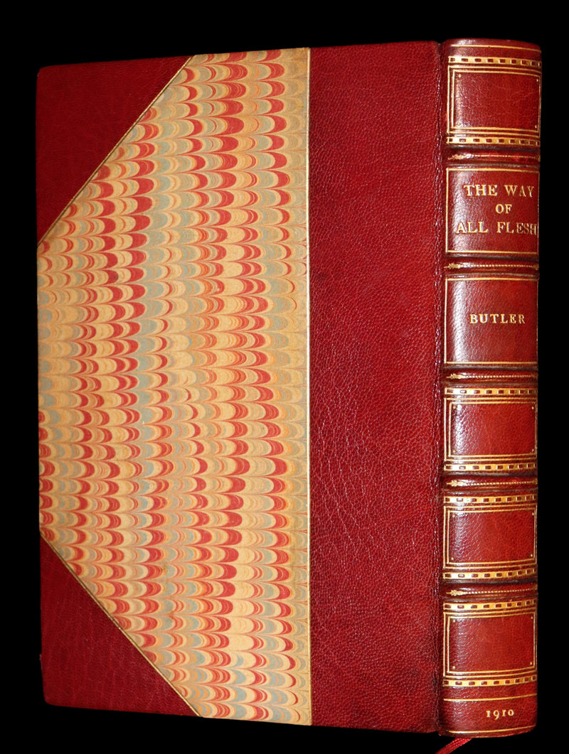 1910 Sangorski & Sutcliffe binding - The Way Of All Flesh by Samuel Butler. First US Edition.