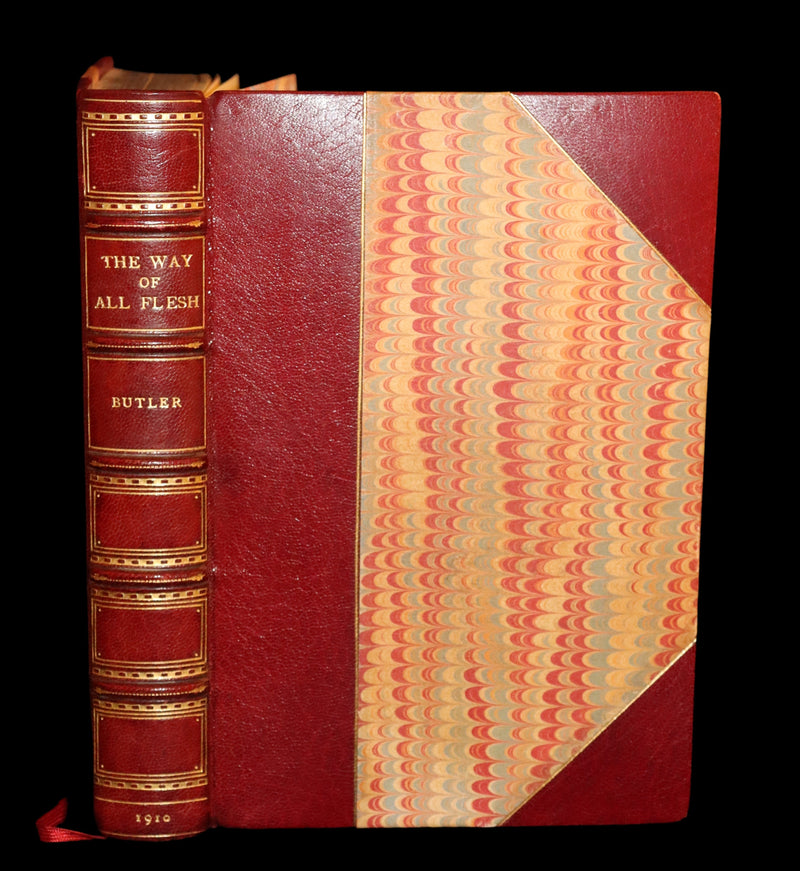 1910 Sangorski & Sutcliffe binding - The Way Of All Flesh by Samuel Butler. First US Edition.
