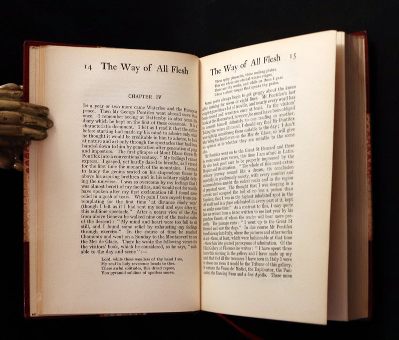 1910 Sangorski & Sutcliffe binding - The Way Of All Flesh by Samuel Butler. First US Edition.