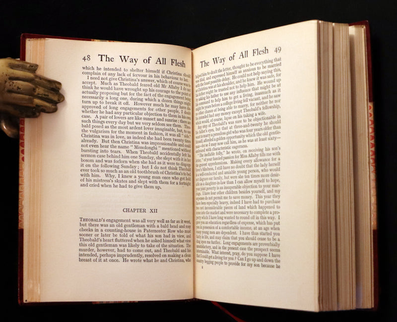 1910 Sangorski & Sutcliffe binding - The Way Of All Flesh by Samuel Butler. First US Edition.
