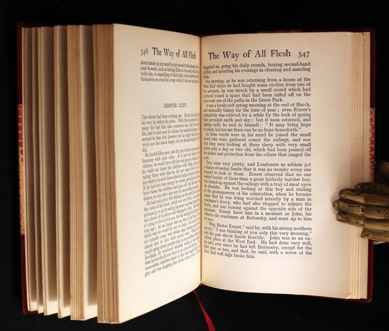 1910 Sangorski & Sutcliffe binding - The Way Of All Flesh by Samuel Butler. First US Edition.
