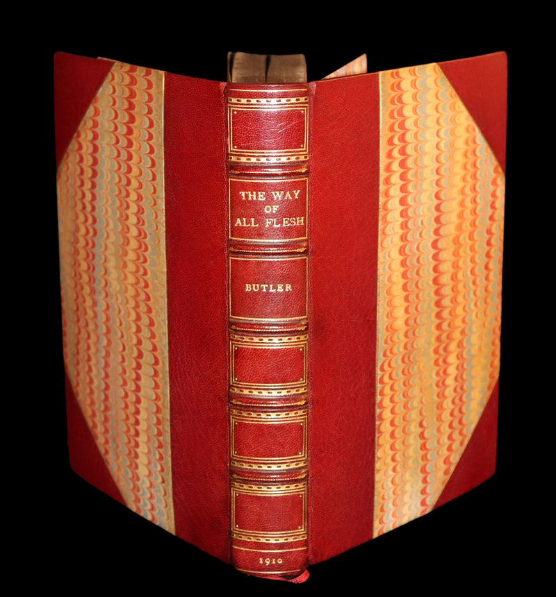 1910 Sangorski & Sutcliffe binding - The Way Of All Flesh by Samuel Butler. First US Edition.