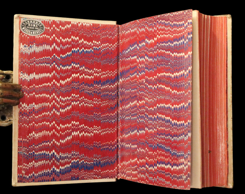 1886 Rare Italian Vellum Book - La Divina Commedia di DANTE ALIGHIERI - Divine Comedy.