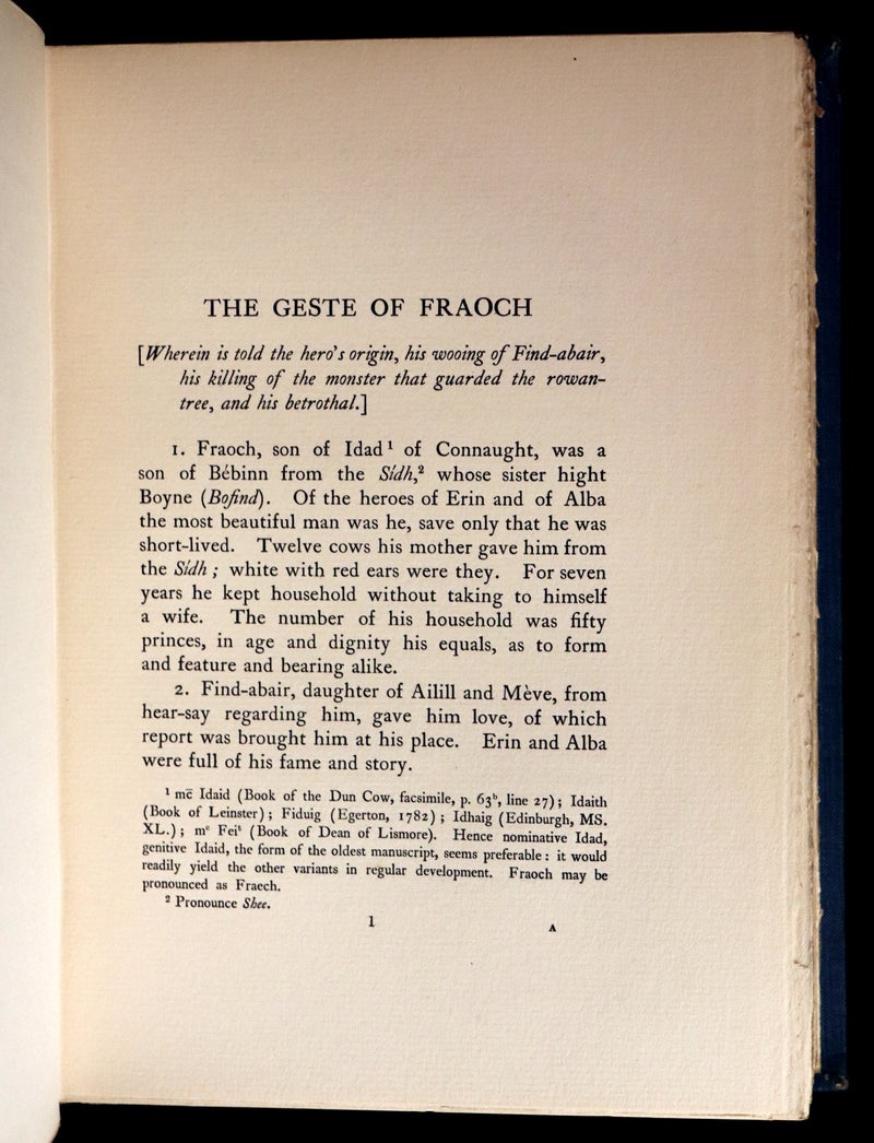 1911 Rare First Edition - The CELTIC DRAGON MYTH with the Geste of Faroch and the Dragon.