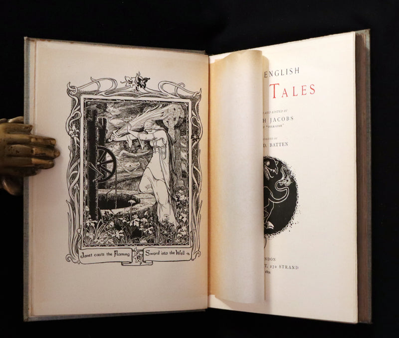 1894 Scarce First Edition - More English Fairy Tales by Joseph Jacobs, illustrated by John D. Batten.
