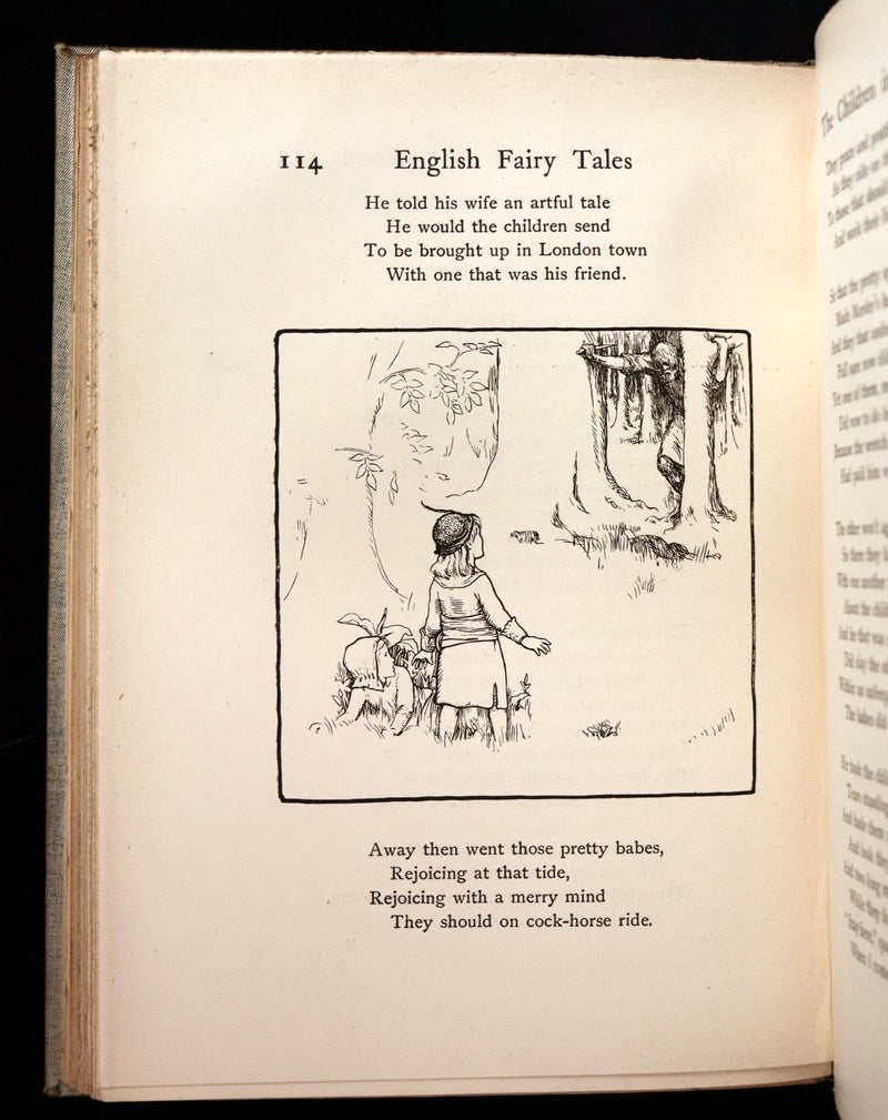 1894 Scarce First Edition - More English Fairy Tales by Joseph Jacobs, illustrated by John D. Batten.