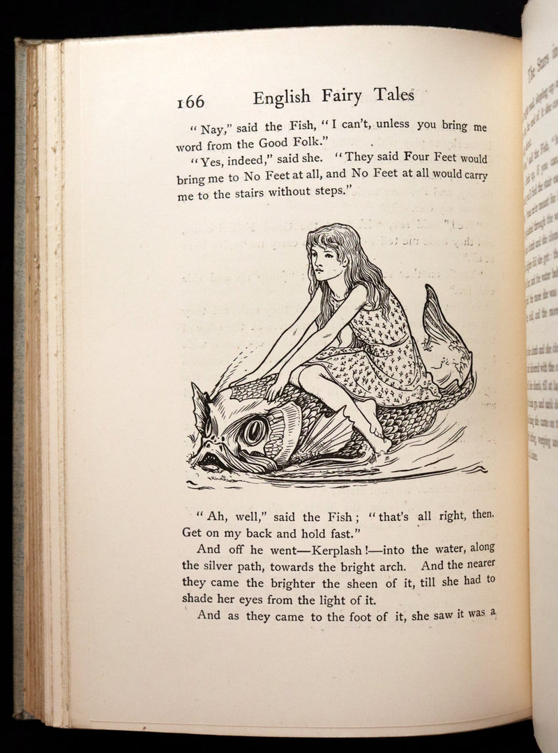 1894 Scarce First Edition - More English Fairy Tales by Joseph Jacobs, illustrated by John D. Batten.