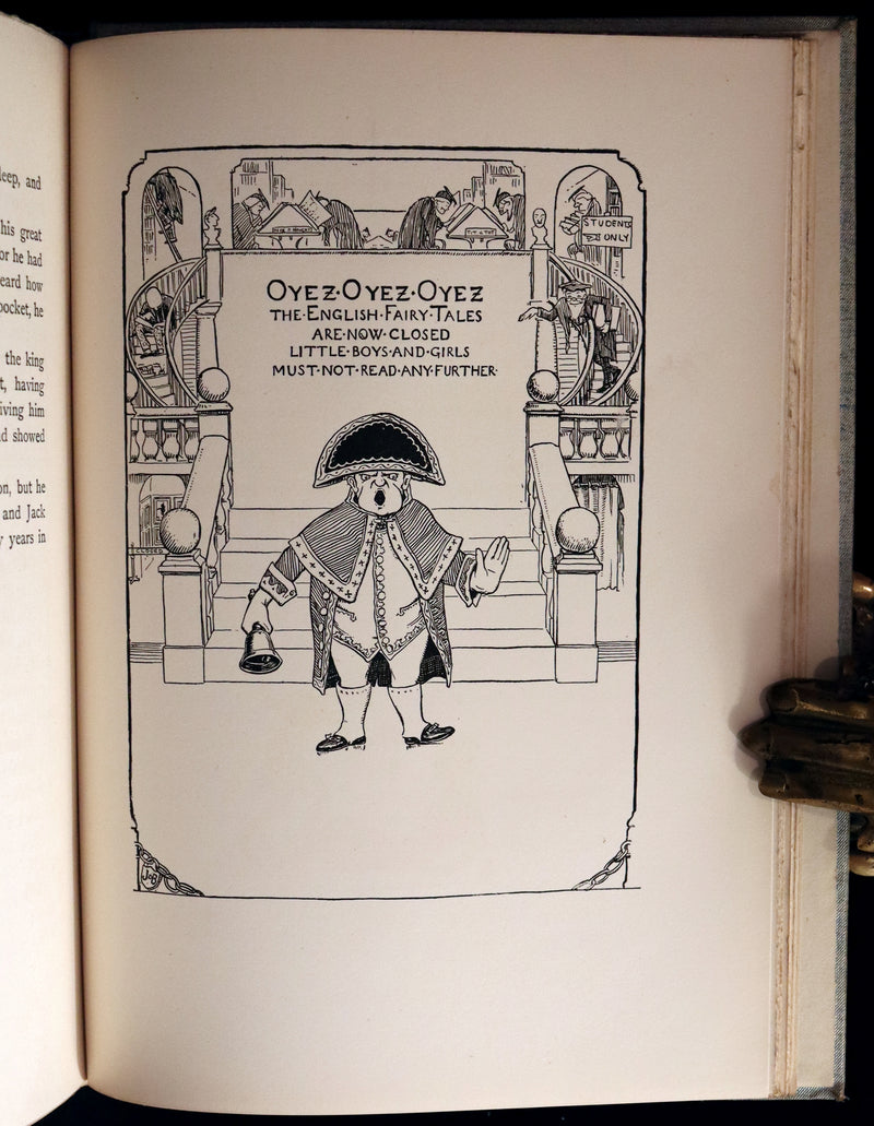 1894 Scarce First Edition - More English Fairy Tales by Joseph Jacobs, illustrated by John D. Batten.