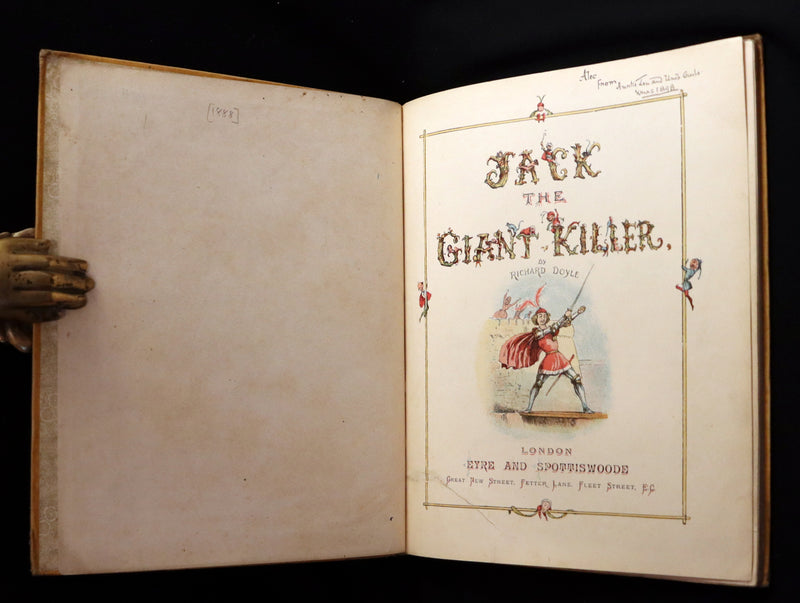 1888 Rare First Edition - JACK THE GIANT KILLER color illustrated by Richard Doyle.