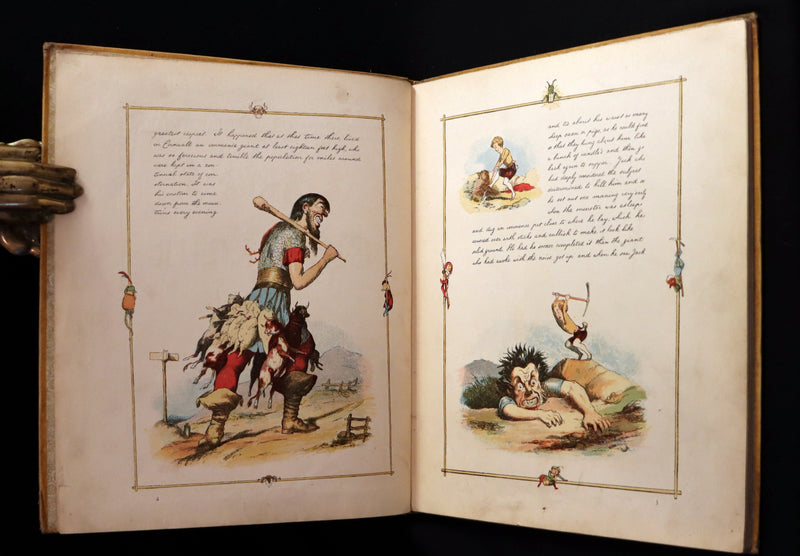 1888 Rare First Edition - JACK THE GIANT KILLER color illustrated by Richard Doyle.