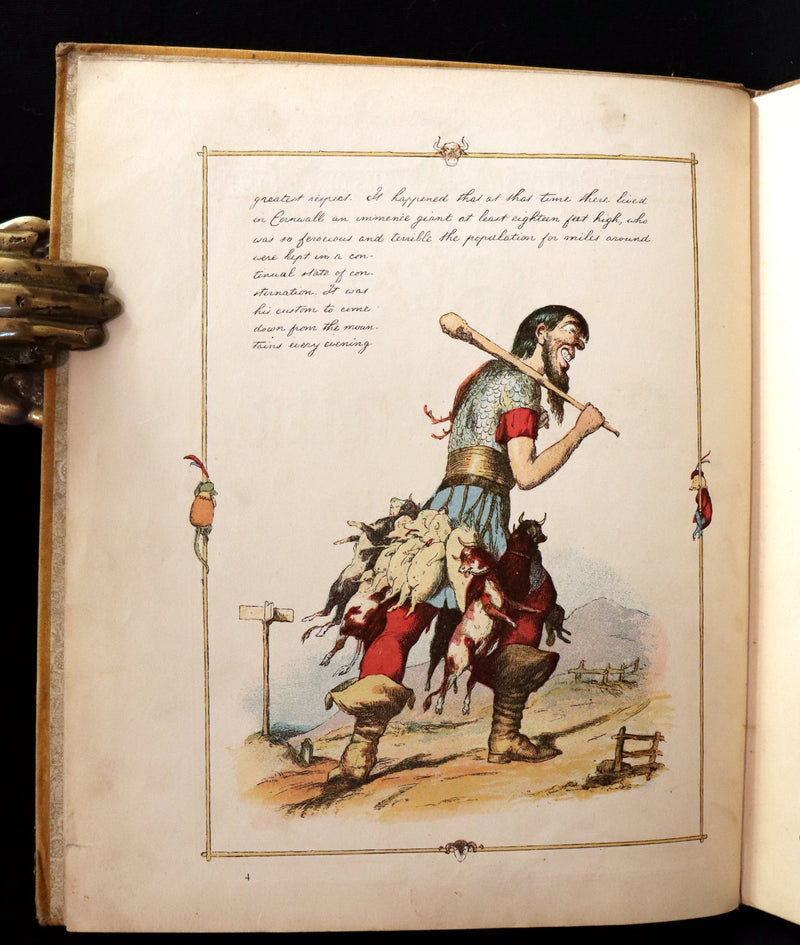 1888 Rare First Edition - JACK THE GIANT KILLER color illustrated by Richard Doyle.