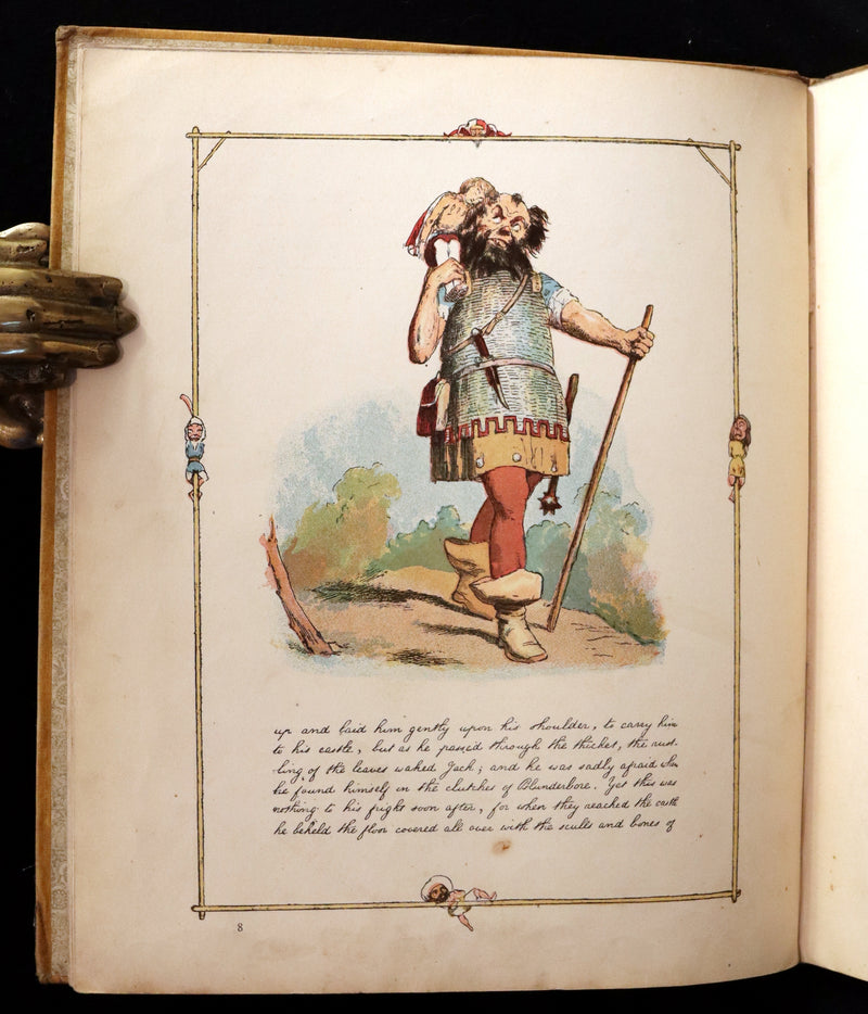 1888 Rare First Edition - JACK THE GIANT KILLER color illustrated by Richard Doyle.