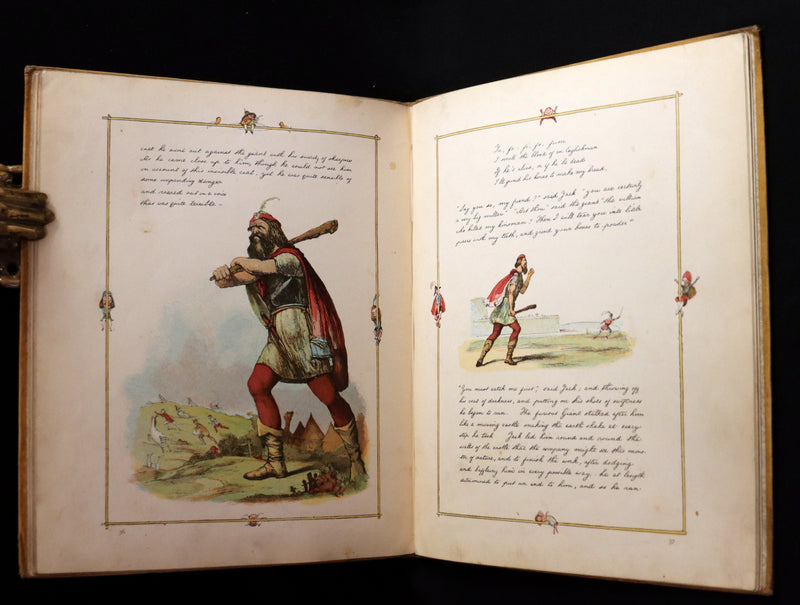1888 Rare First Edition - JACK THE GIANT KILLER color illustrated by Richard Doyle.