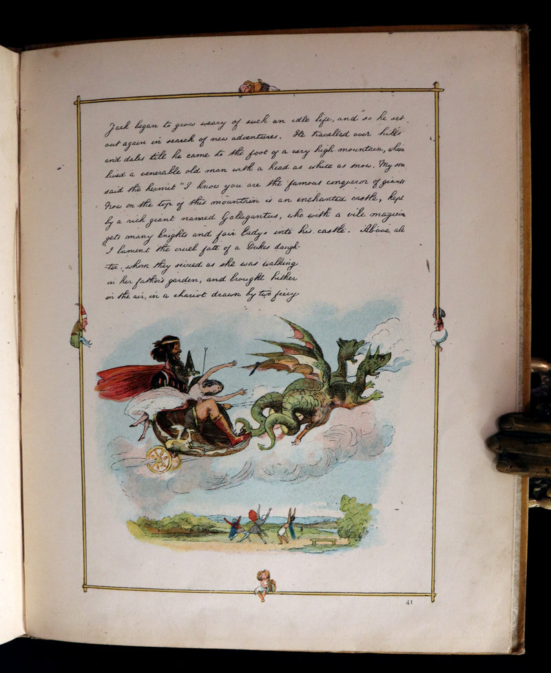1888 Rare First Edition - JACK THE GIANT KILLER color illustrated by Richard Doyle.