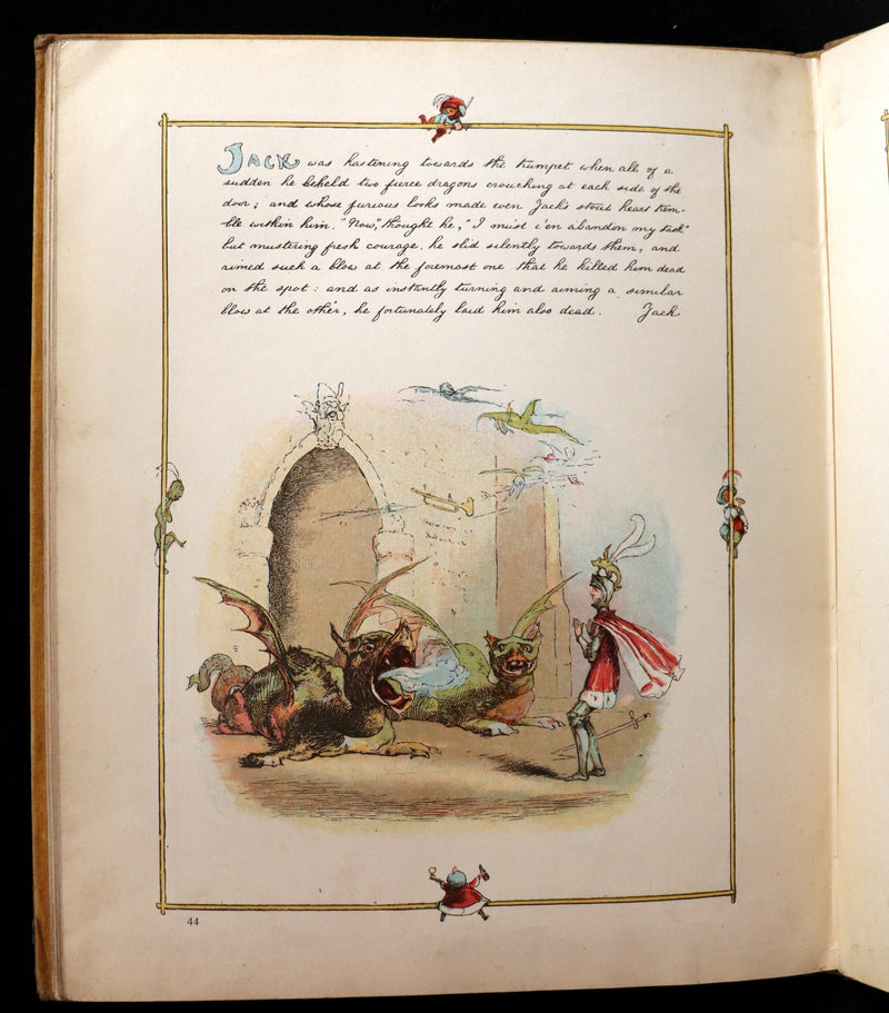 1888 Rare First Edition - JACK THE GIANT KILLER color illustrated by Richard Doyle.