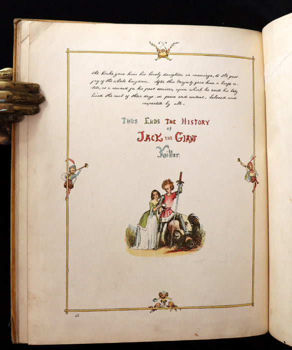 1888 Rare First Edition - JACK THE GIANT KILLER color illustrated by Richard Doyle.