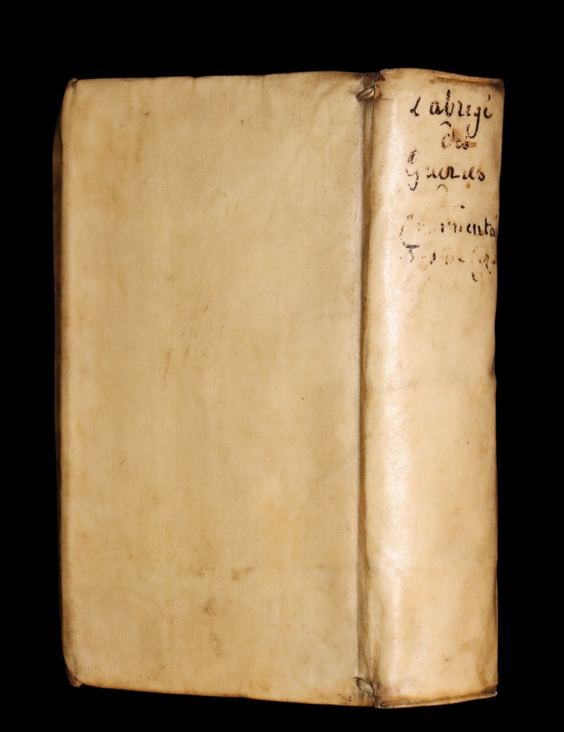 1641 Rare vellum French Book - Caesar Art of War - Le Parfait Capitaine by Duke of Rohan.