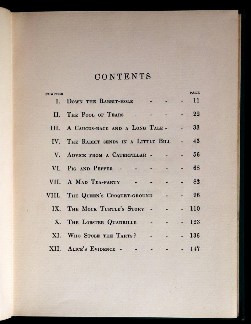 1907 Scarce First Edition - Alice's Adventures in Wonderland Illustrated by Alice Ross.