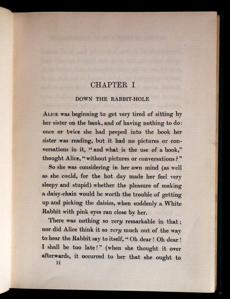 1907 Scarce First Edition - Alice's Adventures in Wonderland Illustrated by Alice Ross.