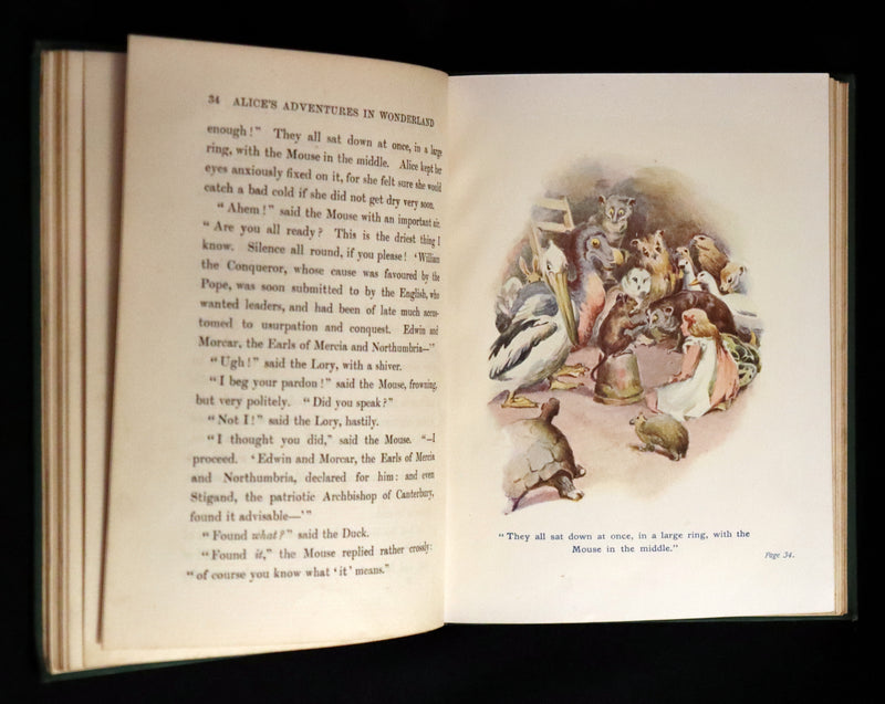 1907 Scarce First Edition - Alice's Adventures in Wonderland Illustrated by Alice Ross.