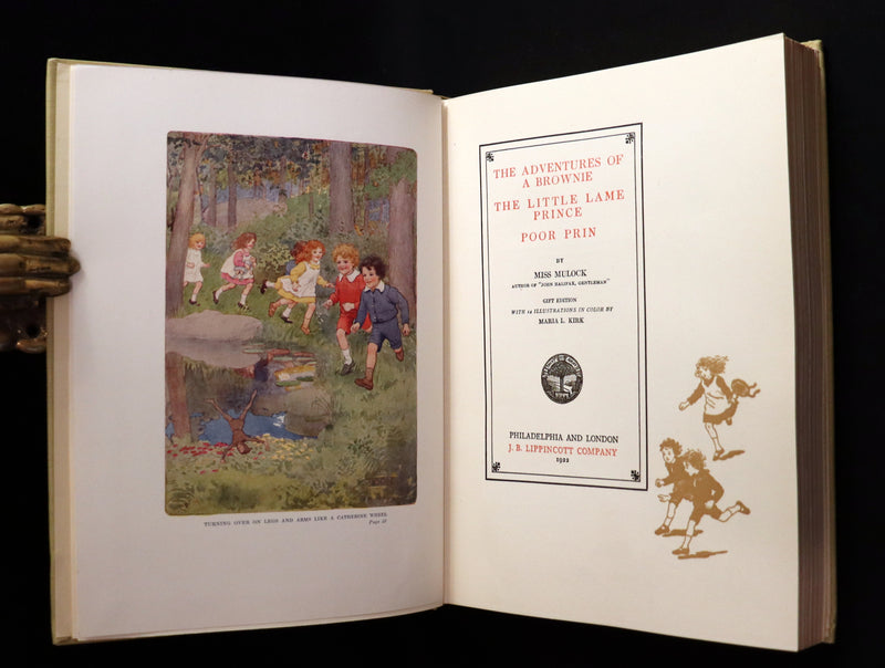 1922 First Gift Edition - Adventures of a Brownie by Miss Mulock & illustrated by Maria L. Kirk.