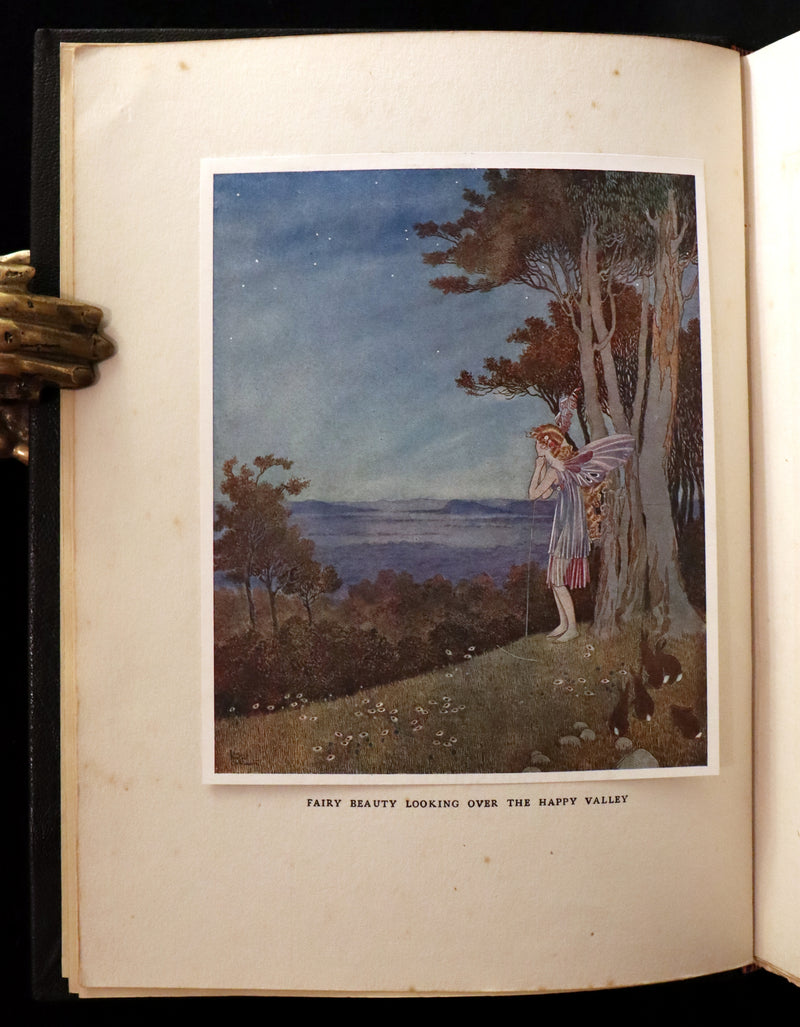 1921 Rare First UK Edition in a beautiful binding ~ THE ENCHANTED FOREST by Ida Rentoul Outhwaite color illustrated.