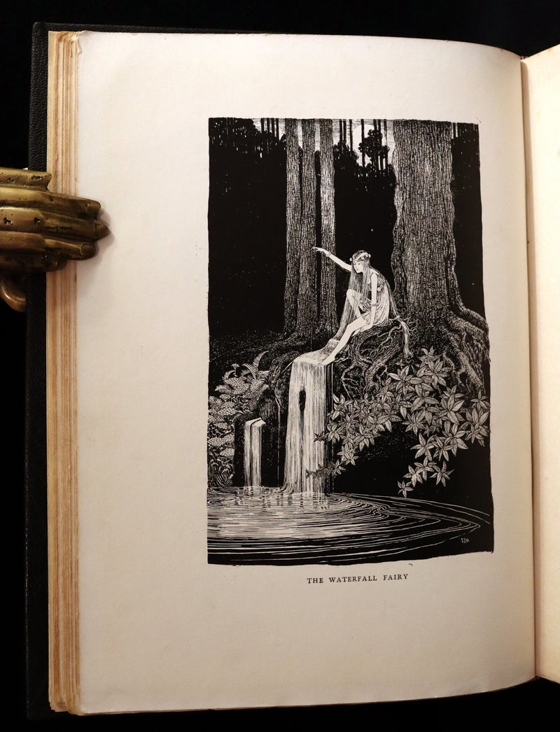 1921 Rare First UK Edition in a beautiful binding ~ THE ENCHANTED FOREST by Ida Rentoul Outhwaite color illustrated.