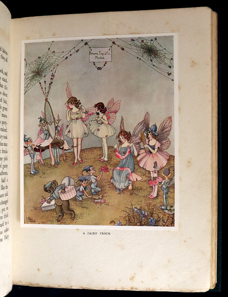 1921 Rare First UK Edition in a beautiful binding ~ THE ENCHANTED FOREST by Ida Rentoul Outhwaite color illustrated.