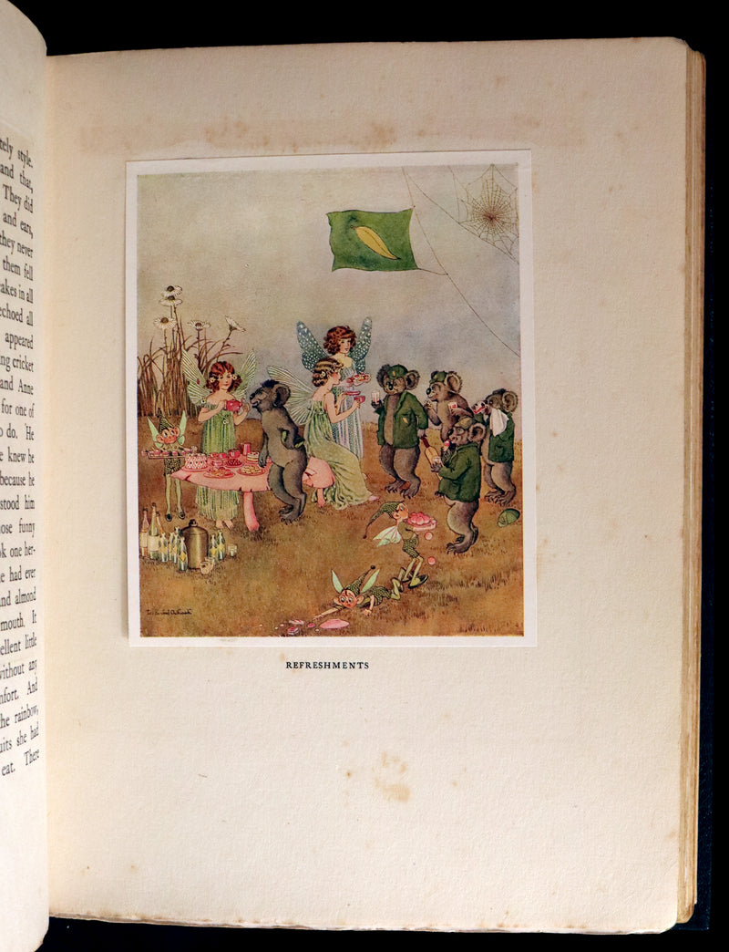 1921 Rare First UK Edition in a beautiful binding ~ THE ENCHANTED FOREST by Ida Rentoul Outhwaite color illustrated.
