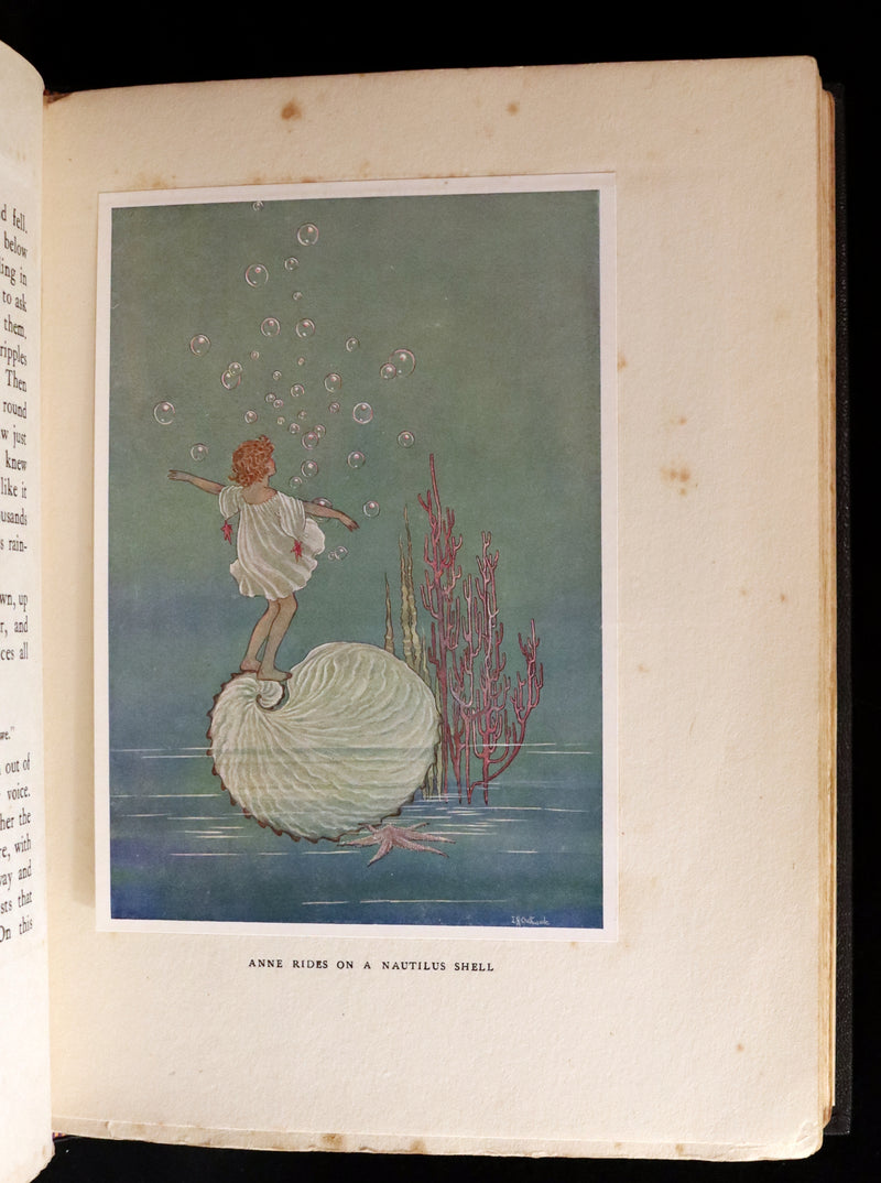 1921 Rare First UK Edition in a beautiful binding ~ THE ENCHANTED FOREST by Ida Rentoul Outhwaite color illustrated.