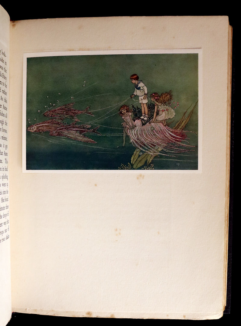 1921 Rare First UK Edition in a beautiful binding ~ THE ENCHANTED FOREST by Ida Rentoul Outhwaite color illustrated.