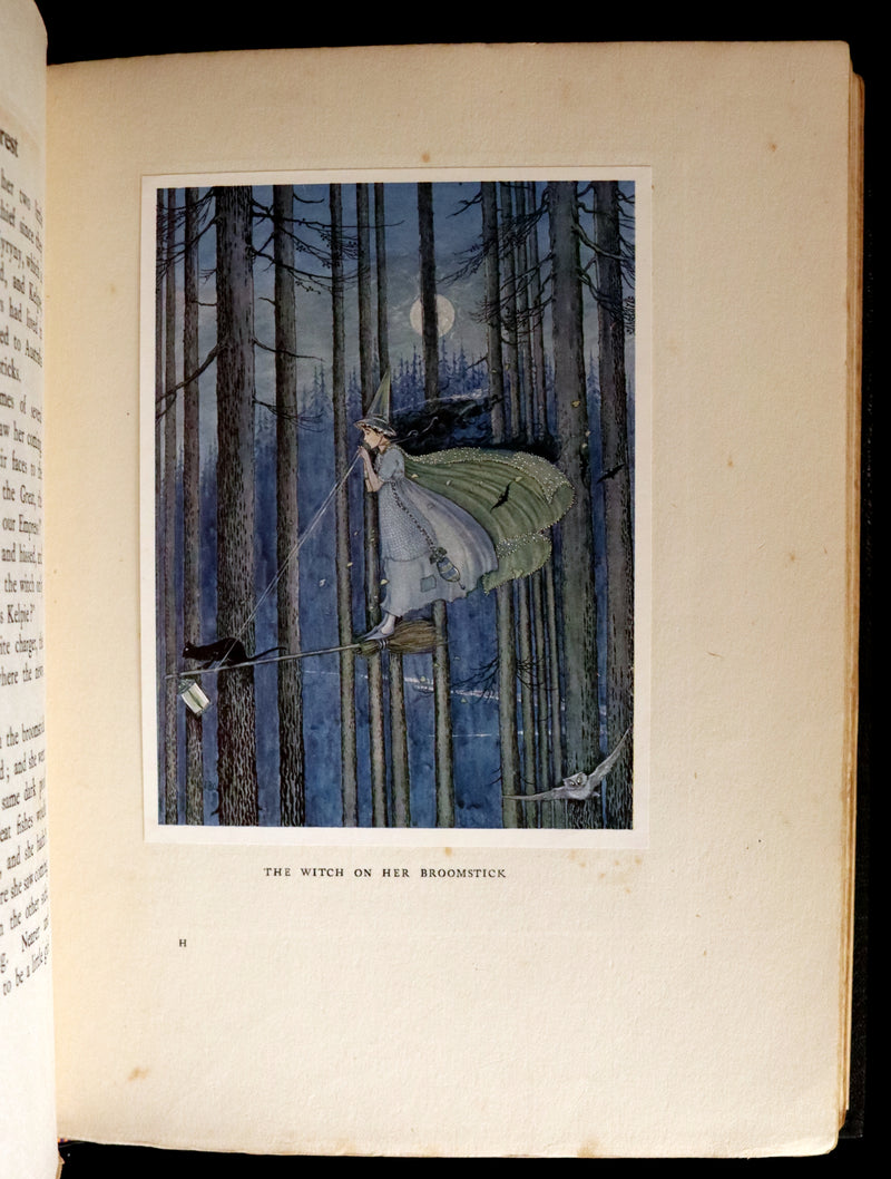 1921 Rare First UK Edition in a beautiful binding ~ THE ENCHANTED FOREST by Ida Rentoul Outhwaite color illustrated.