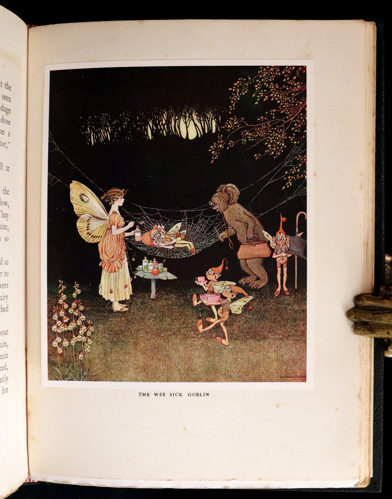1921 Rare First UK Edition in a beautiful binding ~ THE ENCHANTED FOREST by Ida Rentoul Outhwaite color illustrated.