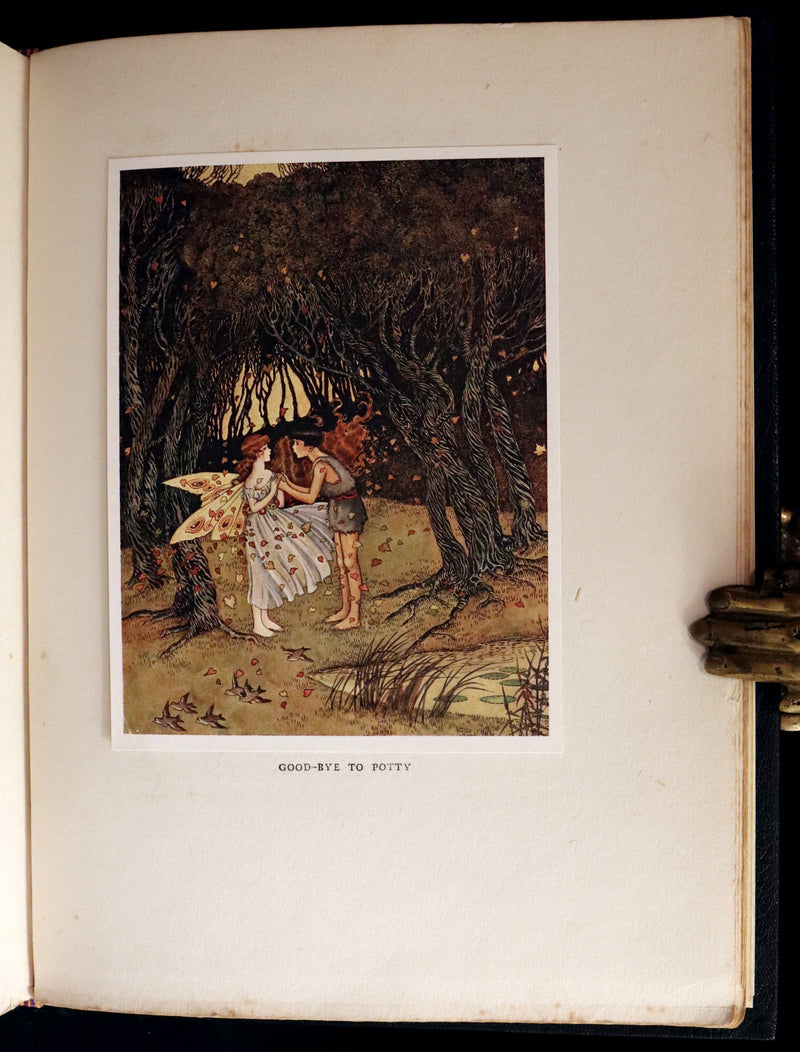1921 Rare First UK Edition in a beautiful binding ~ THE ENCHANTED FOREST by Ida Rentoul Outhwaite color illustrated.