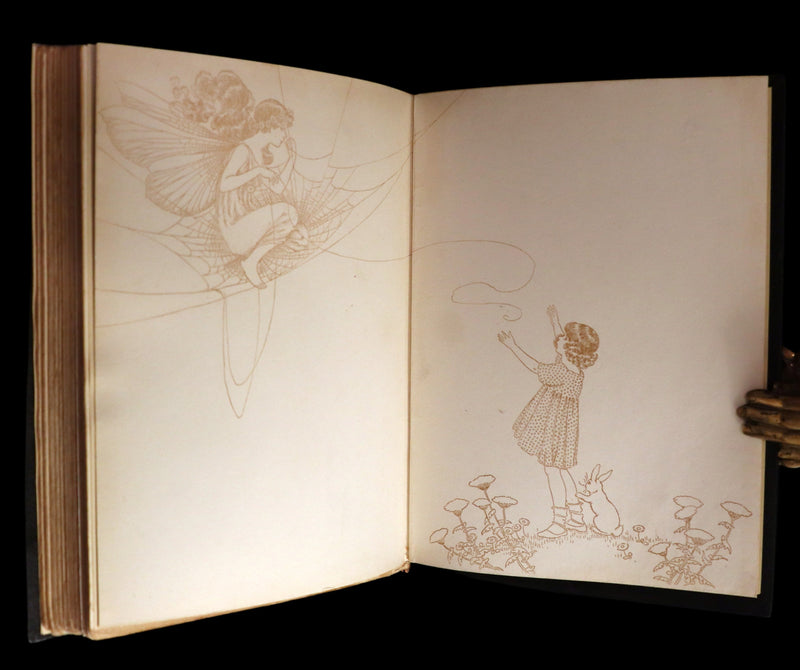 1921 Rare First UK Edition in a beautiful binding ~ THE ENCHANTED FOREST by Ida Rentoul Outhwaite color illustrated.