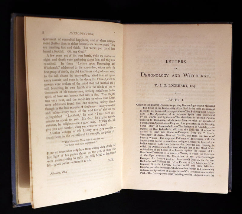 1884 Rare Edition  - Demonology & Witchcraft - WITCHES & FAIRIES by Sir Walter Scott. Kaïd Sir Harry Maclean Copy.