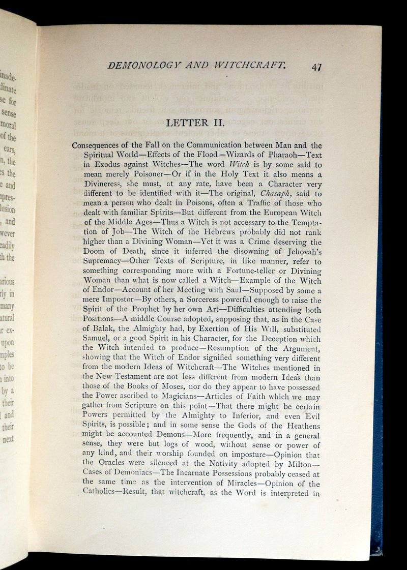 1884 Rare Edition  - Demonology & Witchcraft - WITCHES & FAIRIES by Sir Walter Scott. Kaïd Sir Harry Maclean Copy.