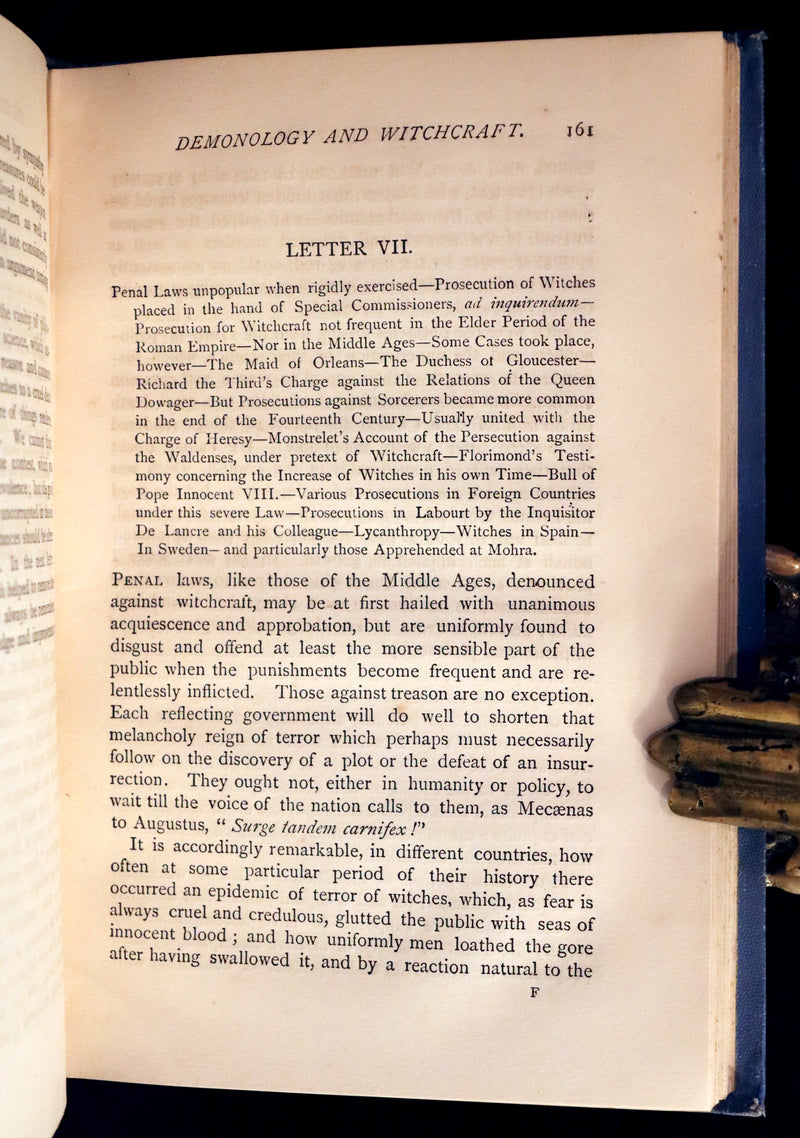 1884 Rare Edition  - Demonology & Witchcraft - WITCHES & FAIRIES by Sir Walter Scott. Kaïd Sir Harry Maclean Copy.
