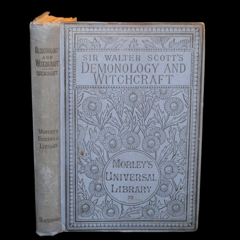 1884 Rare Edition  - Demonology & Witchcraft - WITCHES & FAIRIES by Sir Walter Scott. Kaïd Sir Harry Maclean Copy.