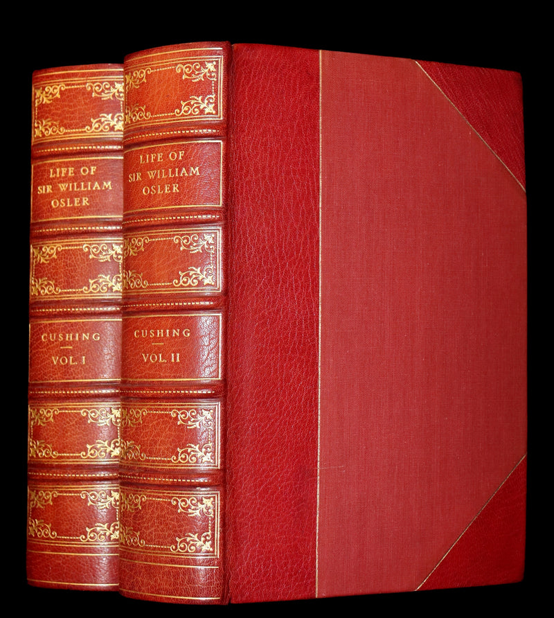 1925 Rare Medical biography set in a beautiful binding - The Life of Sir William Osler by Harvey Cushing.