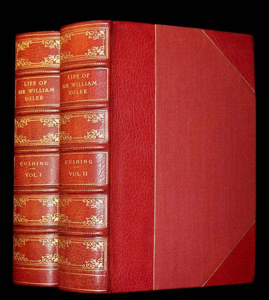 1925 Rare Medical biography set in a beautiful binding - The Life of Sir William Osler by Harvey Cushing.
