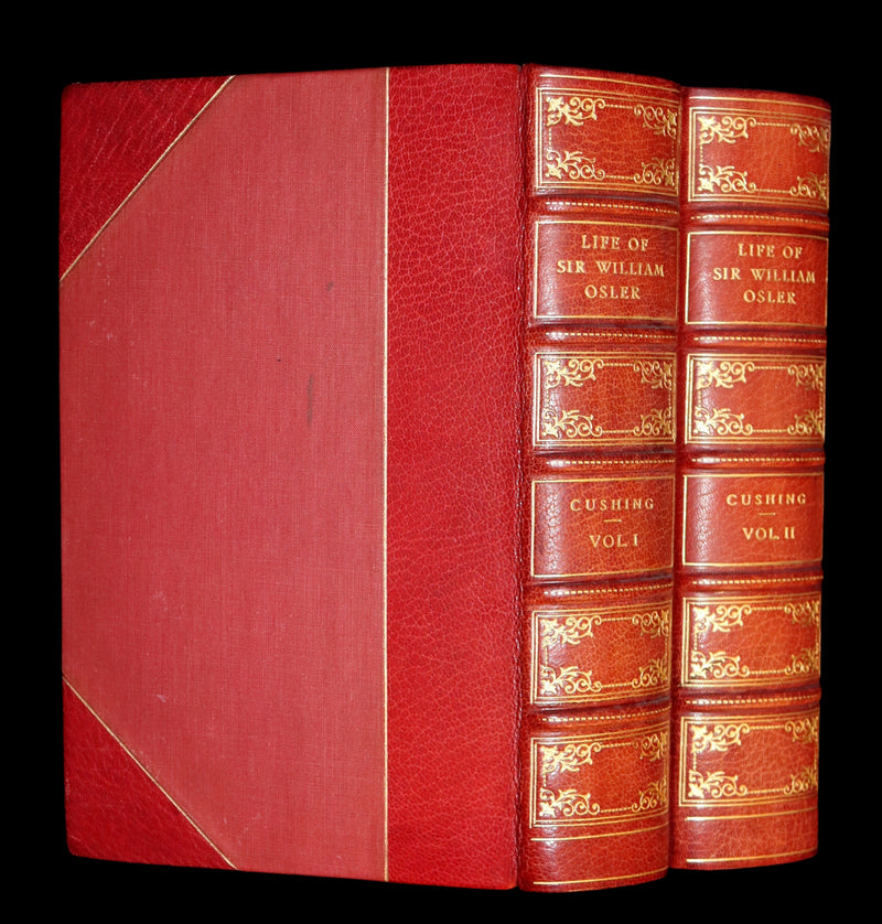 1925 Rare Medical biography set in a beautiful binding - The Life of Sir William Osler by Harvey Cushing.
