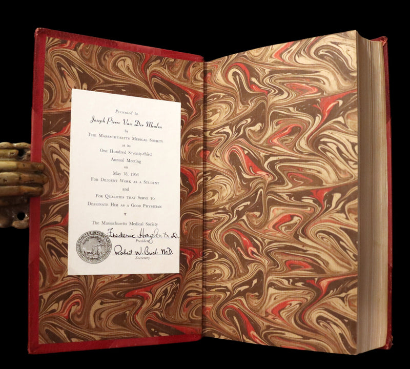 1925 Rare Medical biography set in a beautiful binding - The Life of Sir William Osler by Harvey Cushing.