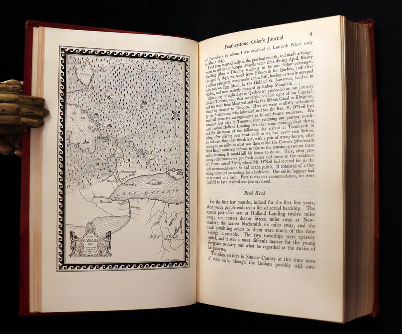 1925 Rare Medical biography set in a beautiful binding - The Life of Sir William Osler by Harvey Cushing.