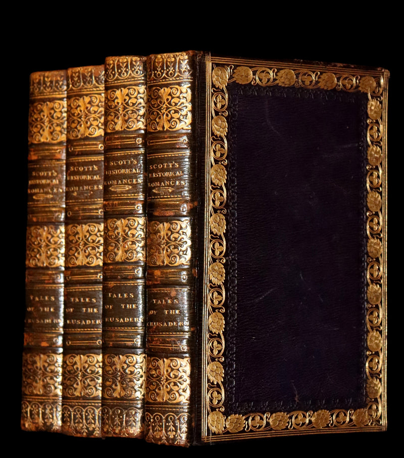 1825 Rare First Edition Book Set - TALES OF THE CRUSADERS (The Betrothed & The Talisman) by Sir Walter Scott.
