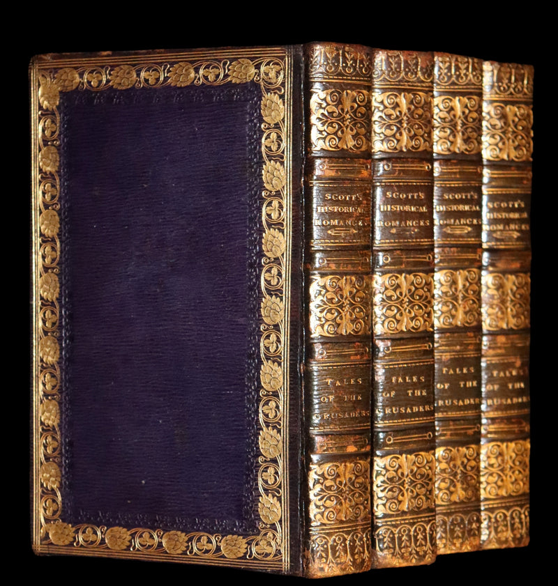 1825 Rare First Edition Book Set - TALES OF THE CRUSADERS (The Betrothed & The Talisman) by Sir Walter Scott.