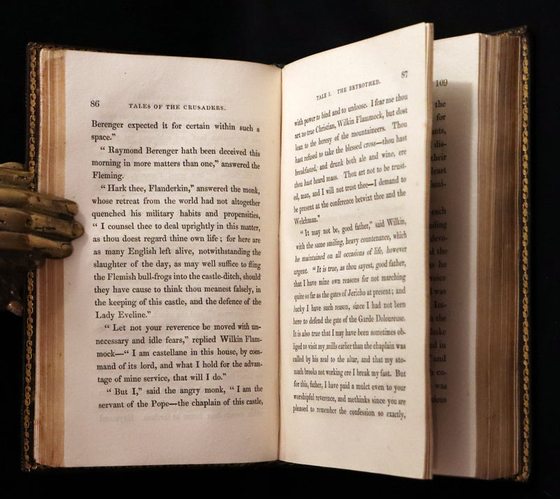 1825 Rare First Edition Book Set - TALES OF THE CRUSADERS (The Betrothed & The Talisman) by Sir Walter Scott.